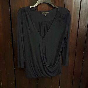 Long sleeve crossover top